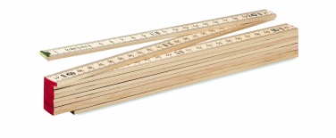 Logotrade business gifts photo of: Carpenter ruler in wood 2m