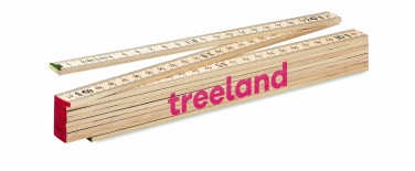Logotrade promotional giveaway image of: Carpenter ruler in wood 2m