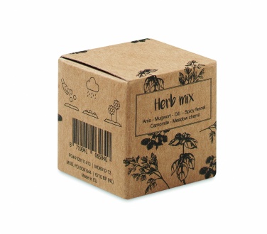 Logo trade corporate gift photo of: Herb seed bomb in carton box
