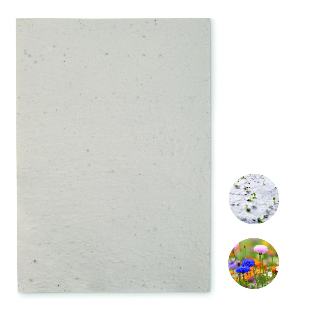 Logo trade promotional items picture of: A4 wildflower seed paper sheet
