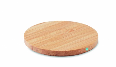 Logotrade promotional giveaways photo of: Bamboo wireless charger 15W