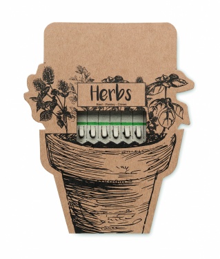 Logo trade promotional giveaways image of: Herb seeds sticks