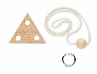 Logotrade promotional item image of: Wooden brain teaser triangle