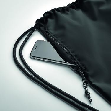 Logo trade promotional items picture of: Large drawstring bag 300D RPET
