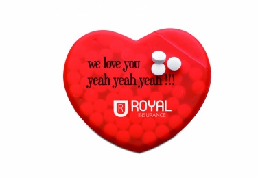 Logo trade advertising products picture of: Heart shape peppermint box