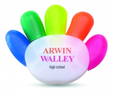 Logo trade promotional items picture of: 5 colour highlighter