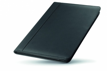 Logo trade promotional giveaways picture of: A4 leather conference folder