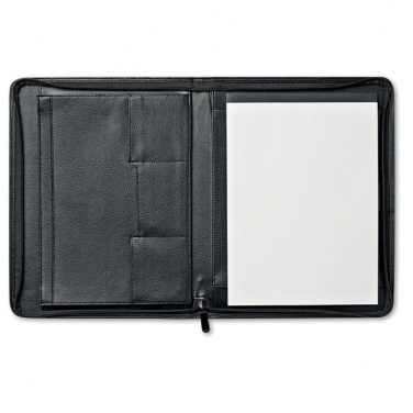 Logo trade corporate gifts picture of: A4 leather conference folder