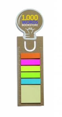 Logotrade promotional product picture of: Bookmark with sticky memo pad