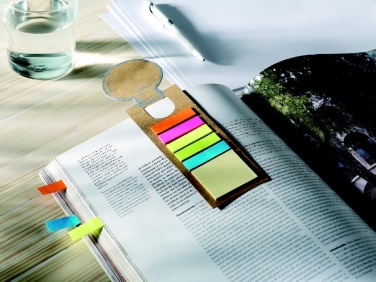 Logo trade promotional gifts picture of: Bookmark with sticky memo pad