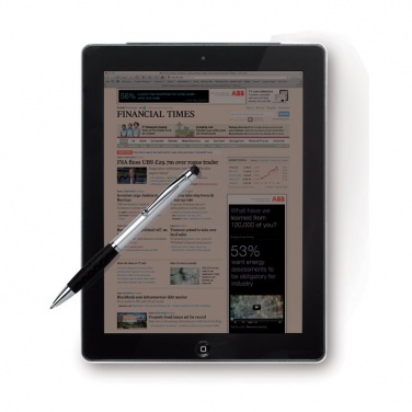 Logo trade promotional products picture of: Twist and touch ball pen