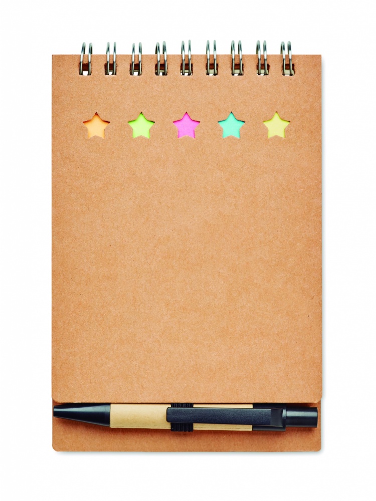 Logo trade promotional gift photo of: Notepad with pen and memo pad