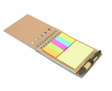 Logo trade promotional merchandise picture of: Notepad with pen and memo pad