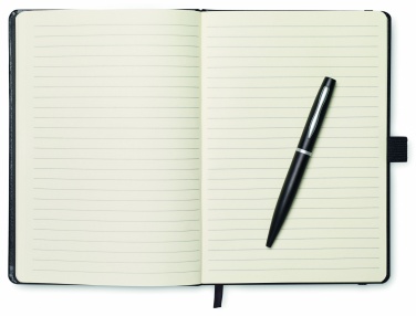 Logo trade promotional gifts image of: A5 notebook with pen 72 lined