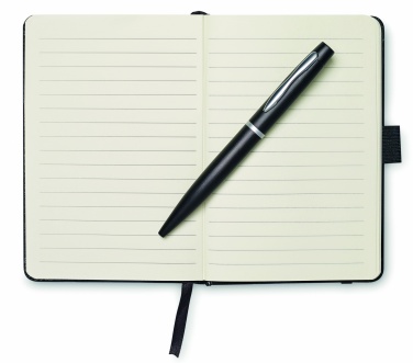 Logo trade promotional items picture of: A6 notebook with pen 72 lined
