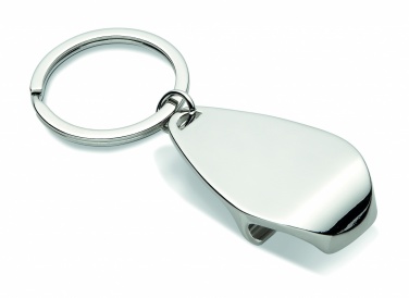 Logotrade promotional item picture of: Bottle opener key ring Tornio
