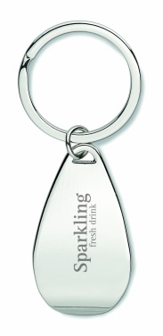 Logo trade promotional items picture of: Bottle opener key ring Tornio