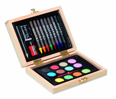 Logotrade promotional product image of: Painting set in wooden box