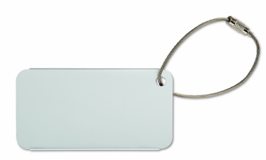 Logo trade promotional items image of: Aluminium luggage tag