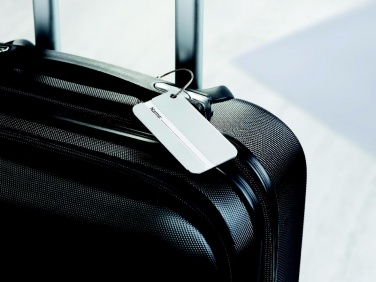 Logo trade promotional merchandise photo of: Aluminium luggage tag