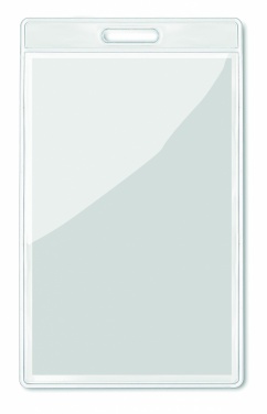 Logo trade advertising products image of: Transparent badge 7.5cmx12.5cm