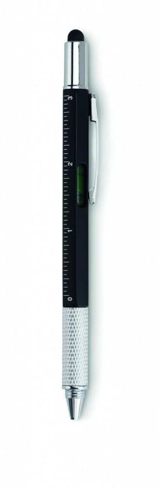 Logotrade advertising products photo of: Spirit level pen with ruler
