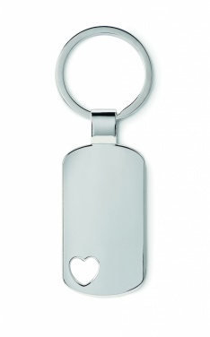 Logo trade promotional products picture of: Key ring with heart detail Jūrmala