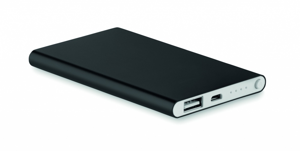 Logotrade promotional giveaway image of: Flat power bank 4000 mAh