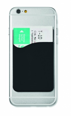 Logo trade promotional items image of: Silicone cardholder