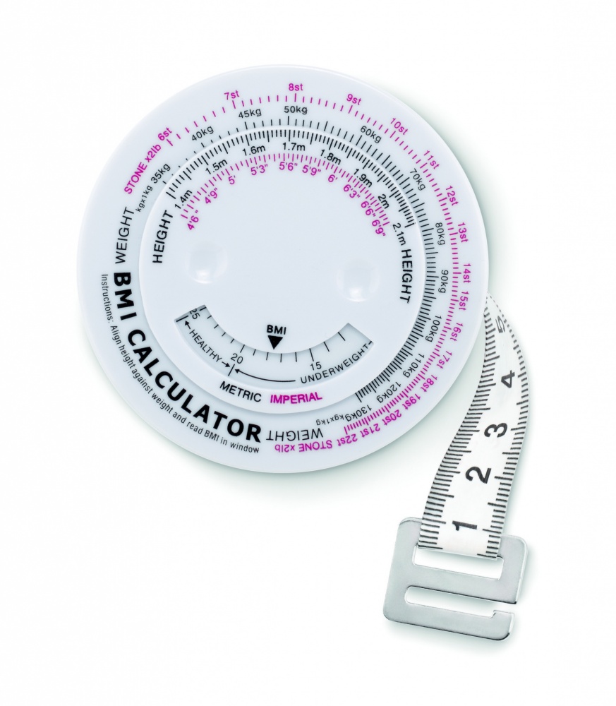 Logo trade promotional merchandise photo of: BMI measuring tape