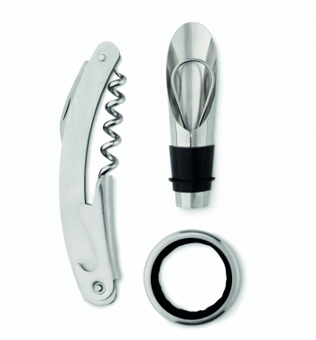 Logo trade promotional products image of: Bottle shape wine set