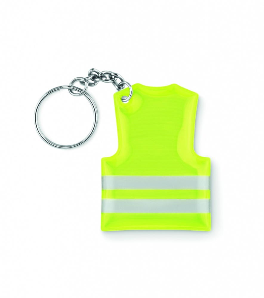 Logo trade business gift photo of: Key ring with reflecting vest Jekabpils