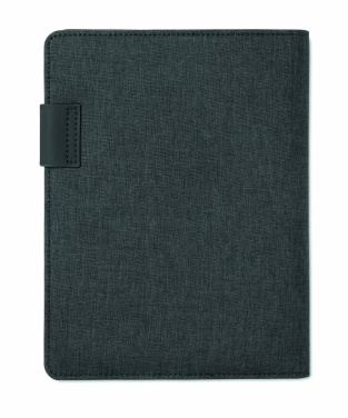 Logo trade promotional items picture of: A5 folder with power bank