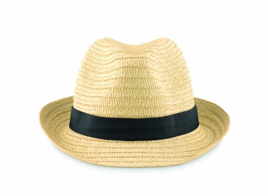Logo trade business gifts image of: Paper straw hat