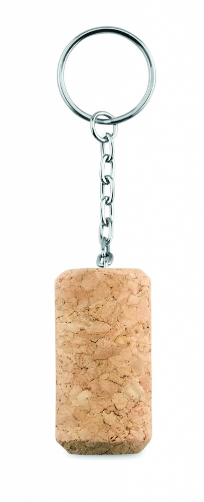 Logo trade promotional merchandise picture of: Wine cork key ring Sigulda