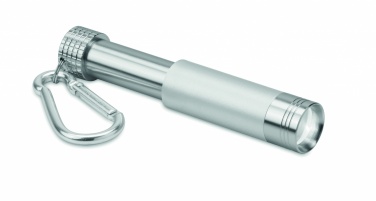 Logo trade promotional merchandise image of: Aluminium/ABS LED key ring Aizkraukle