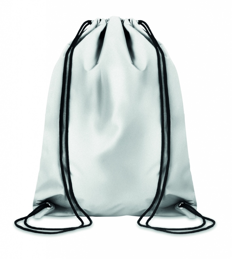 Logo trade promotional merchandise photo of: High reflective drawstring bag