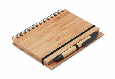 Logotrade corporate gifts photo of: Bamboo notebook with pen lined BAMBLOC