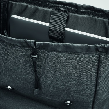 Logo trade advertising products image of: Backpack in 600D polyester