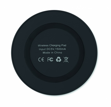 Logo trade promotional merchandise picture of: Small wireless charger 5W