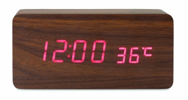 Logotrade promotional giveaway image of: LED clock/5W wireless charger