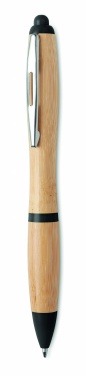 Logotrade corporate gift image of: Ballpoint pen made of ABS and bamboo