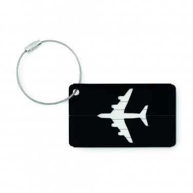 Logo trade promotional giveaways image of: Aluminium luggage tag