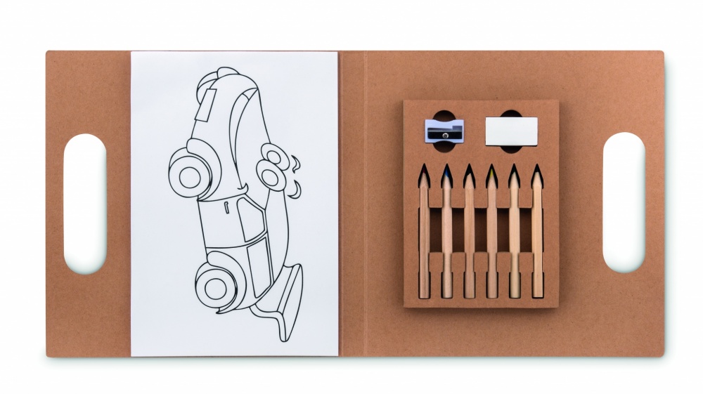 Logotrade promotional merchandise photo of: Colouring set with 6 pencils