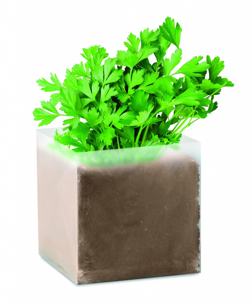 Logo trade corporate gift photo of: Compost with seeds "PARSLEY"