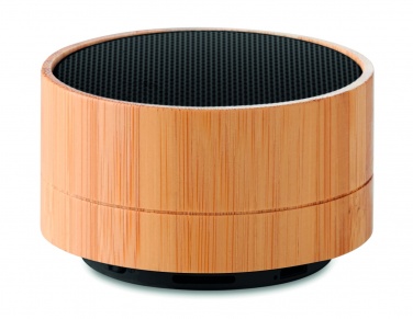 Logotrade promotional giveaway image of: 3W Bamboo wireless speaker