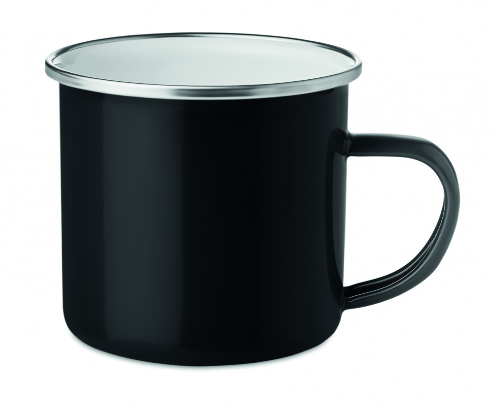 Logo trade corporate gifts picture of: Metal mug with enamel layer