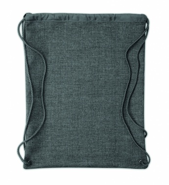 Logo trade promotional merchandise picture of: 1200D heathered drawstring bag