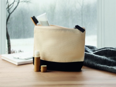 Logotrade promotional merchandise picture of: Bicolour cotton cosmetic bag