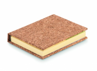 Logo trade advertising product photo of: Cork sticky note memo pad